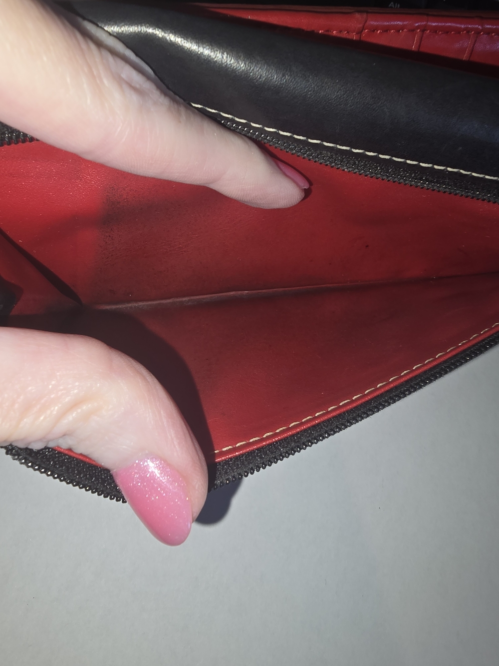 🔥 Lodis Black Leather Continental Wallet -Butter Soft- Red Interior - Picture 11 of 12